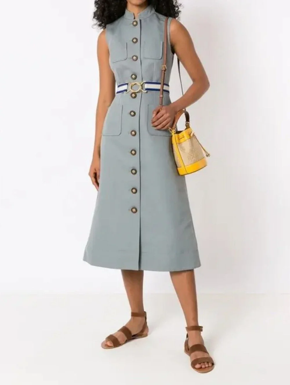 Tory Burch NWOTs Monogram Jacquad Mini Bucket Bag